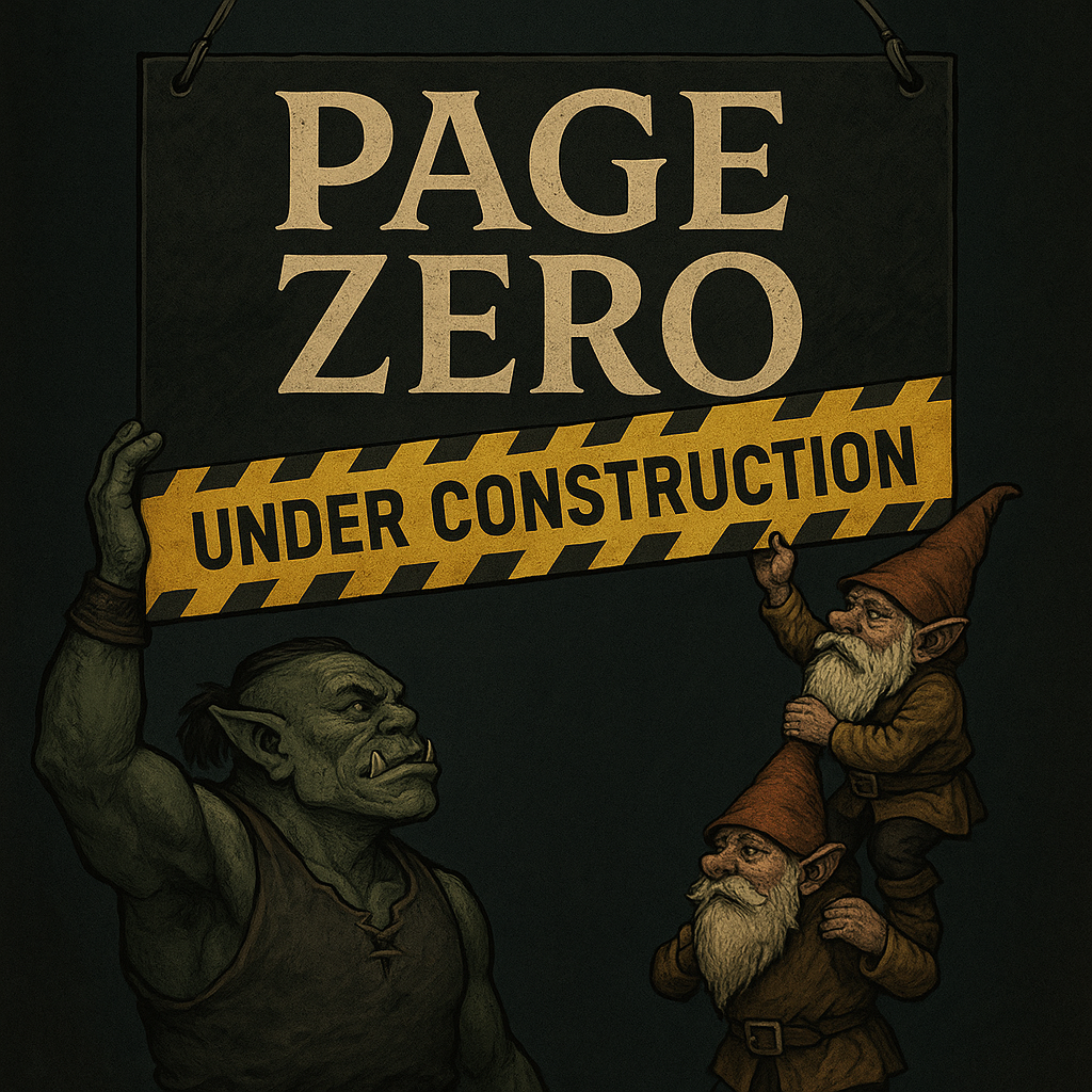 Page Zero Under Construction
